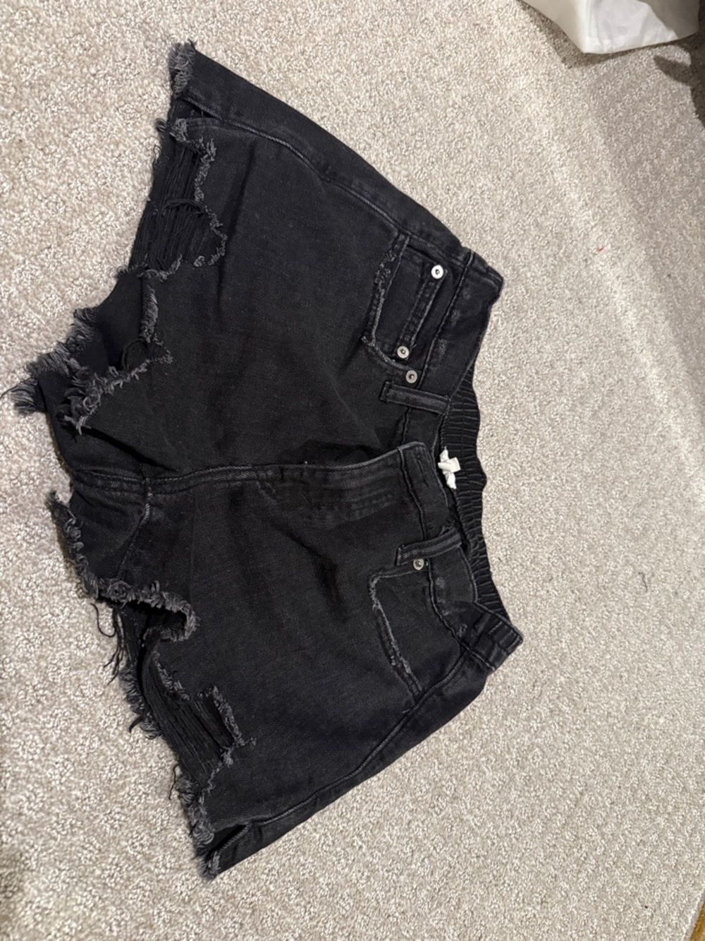 Aerie Black Distressed Women’s Denim Shorts
